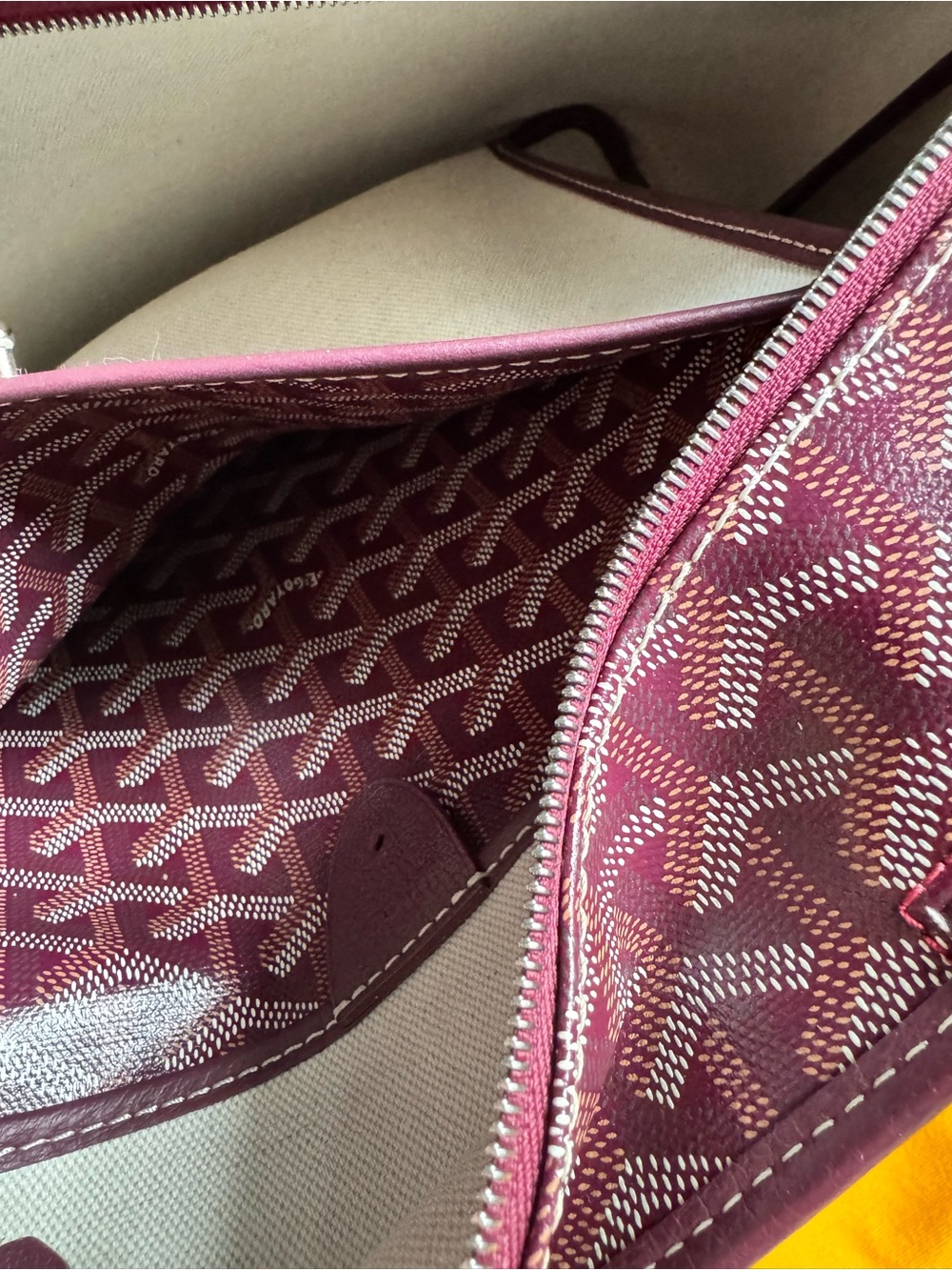 Goyard Sac Artois PM Tote Bag Burgundy - Picture 14 of 16
